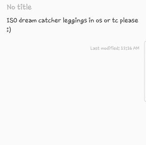 Looking for dream catcher leggings in os or tc